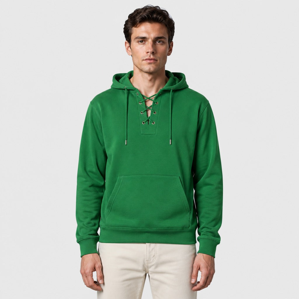 Men’s Polar Fleece Hooded Sweatshirt Green