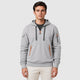 Men’s Polar Fleece Zip-Up Hoodie Grey front