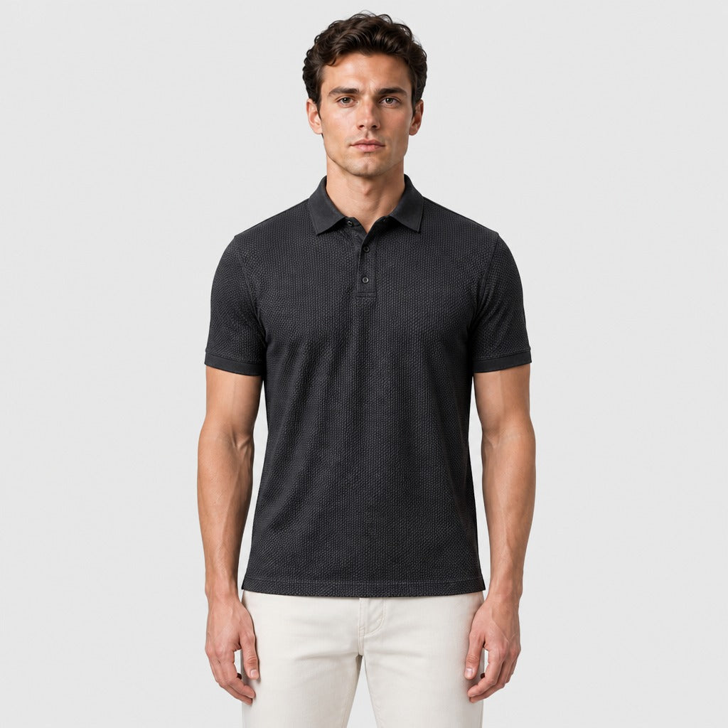 Men’s Quick-Dry Lightweight Polo Shirt Grey front