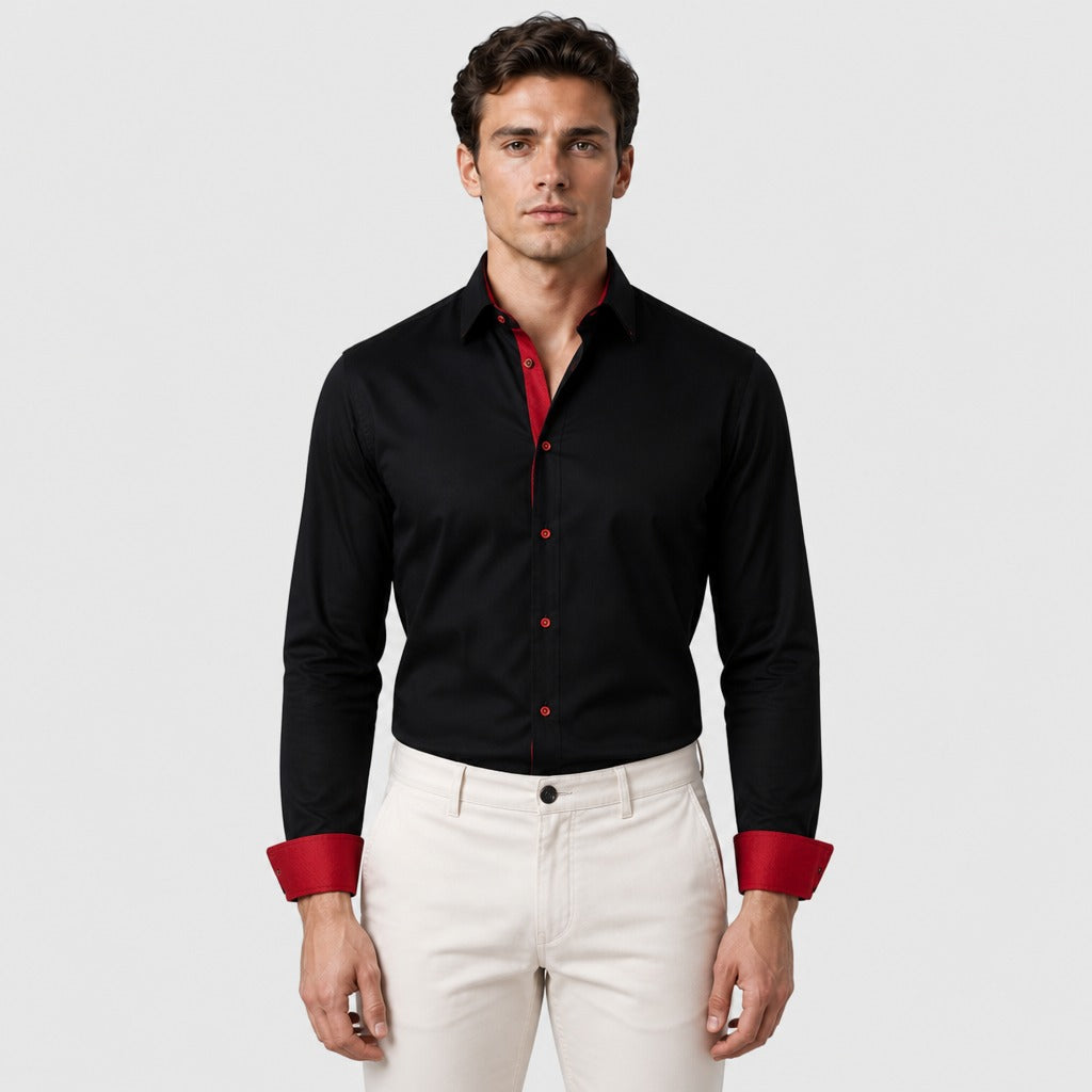 Men’s Regular Fit Business Shirt Black