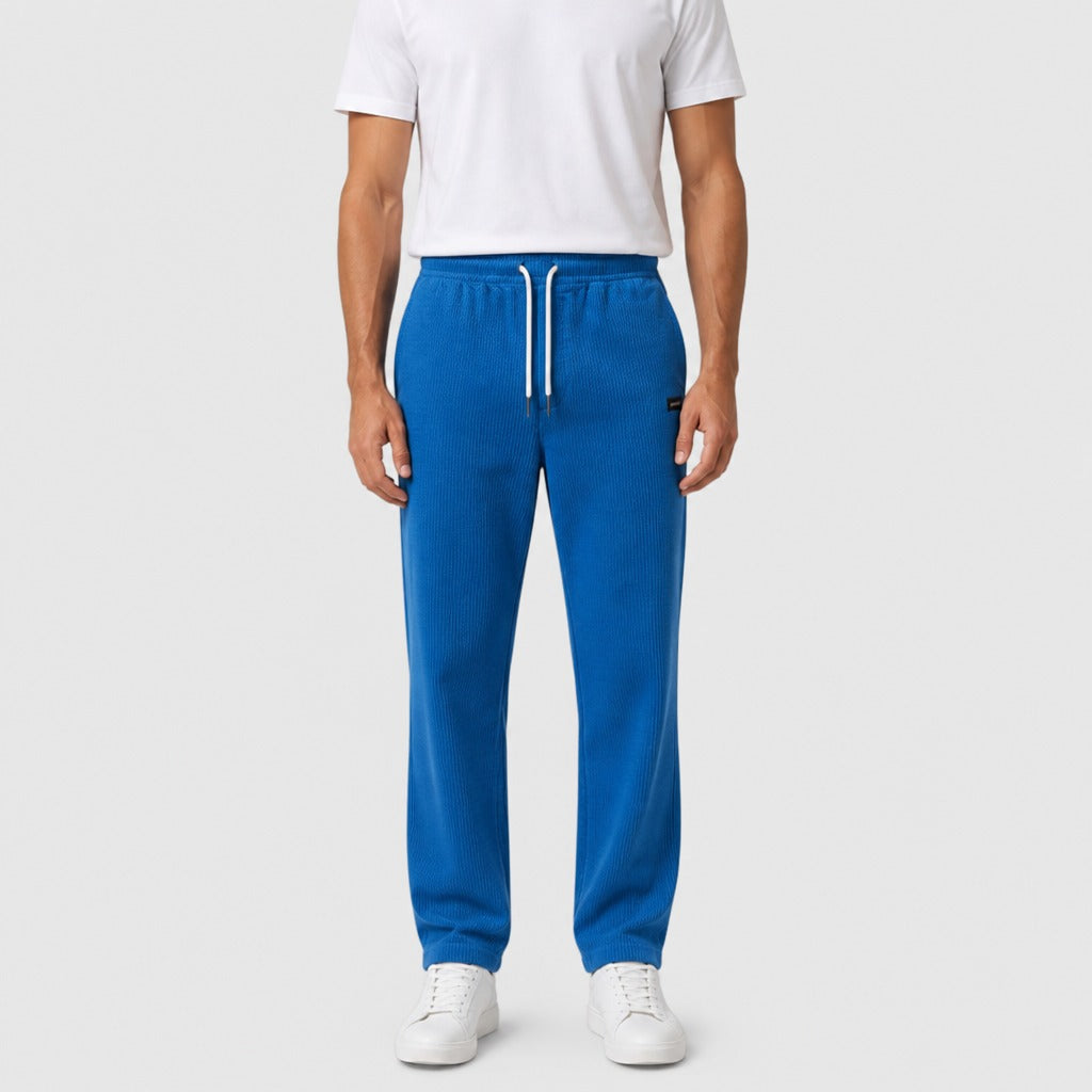 Men’s Regular Fit Corduroy Trousers Blue