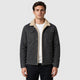 Men’s Regular Fit Cotton Blend Bomber Jacket Grey front