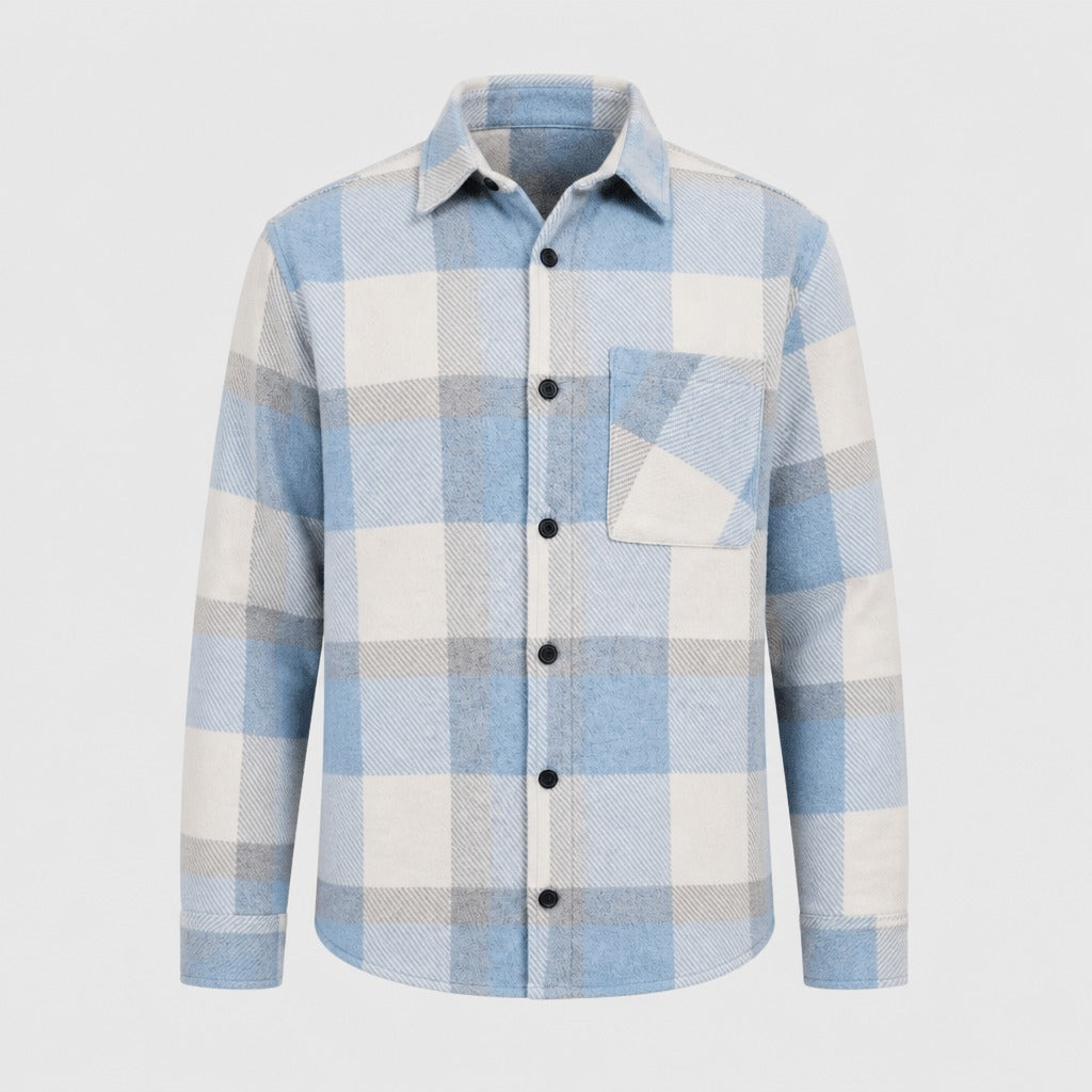 Men’s Regular Fit Plaid Button Shirt product front