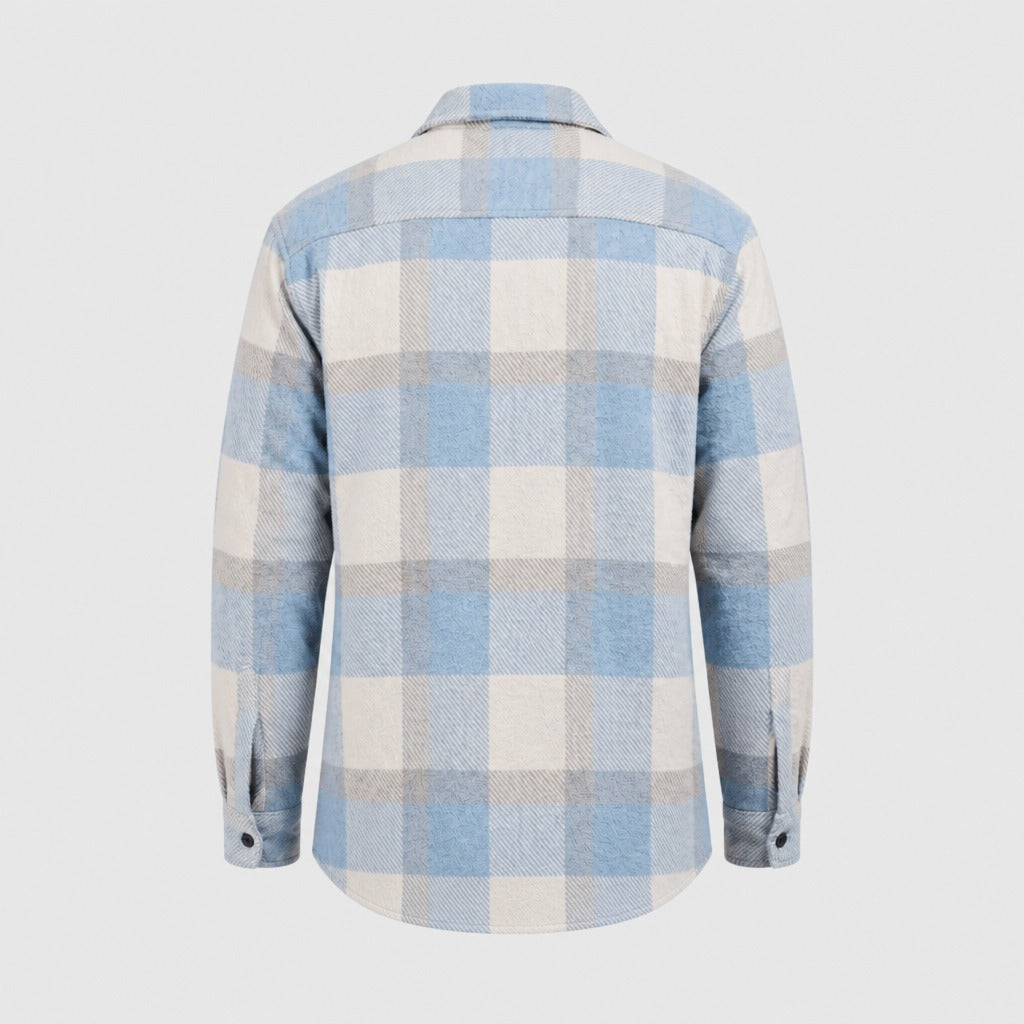 Men’s Regular Fit Plaid Button Shirt product back