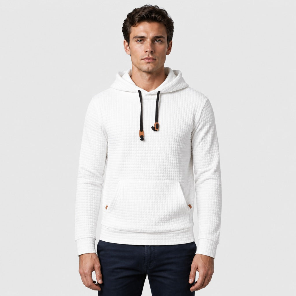 Men’s Regular Fit Pullover Hoodie White front