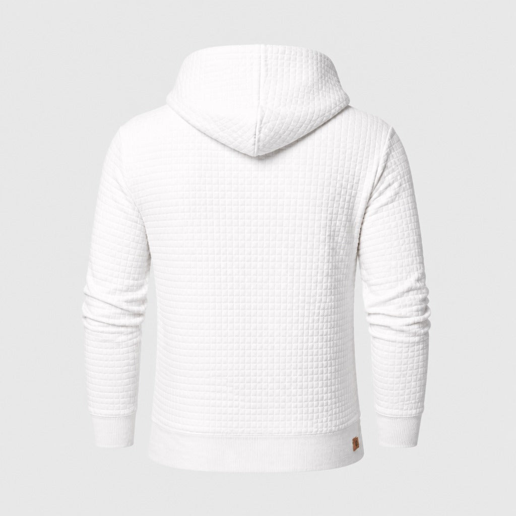 Men’s Regular Fit Pullover Hoodie White product back