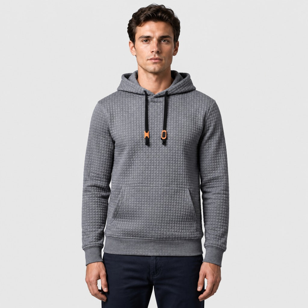 Men’s Regular Fit Pullover Hoodie Light Grey