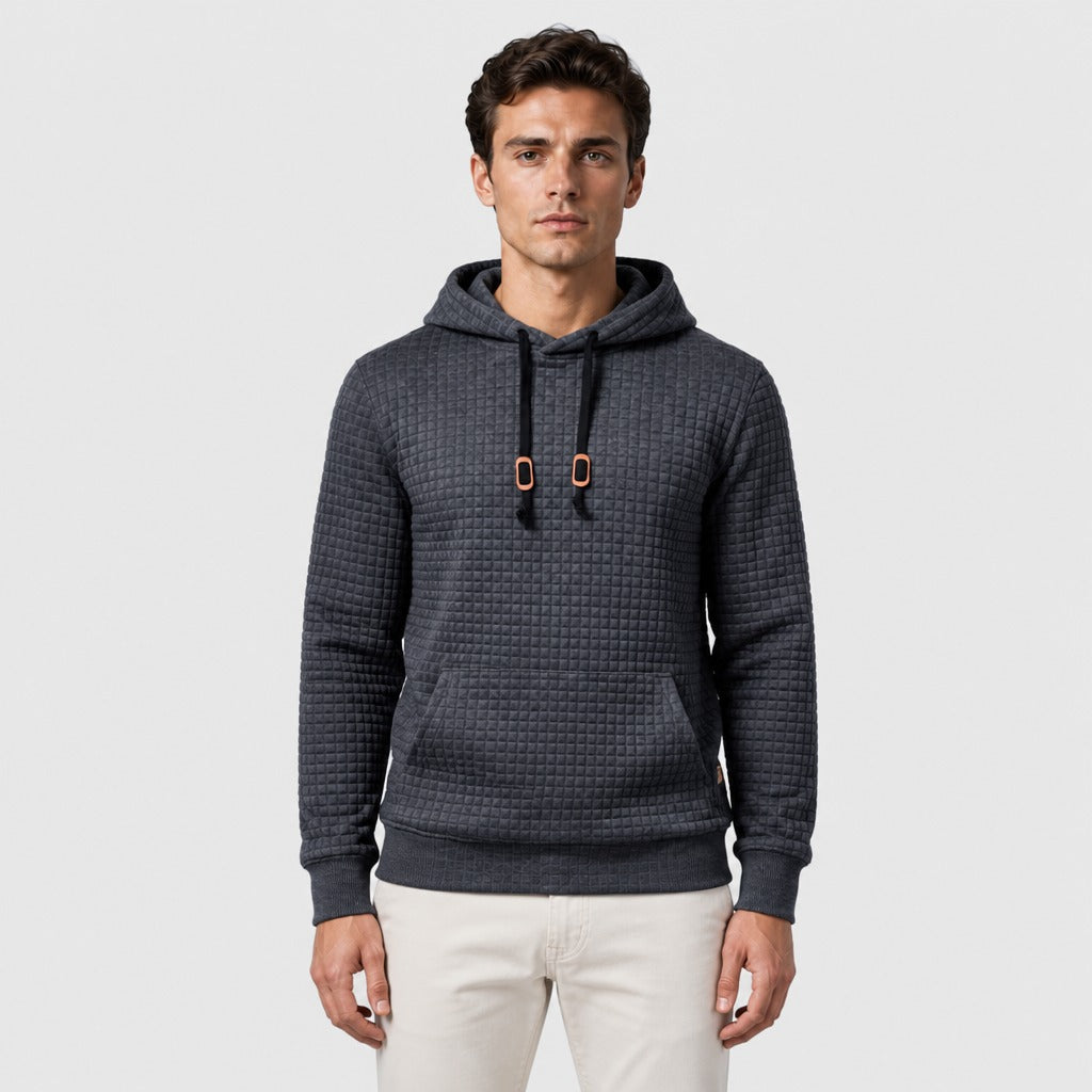 Men’s Regular Fit Pullover Hoodie Dark Grey