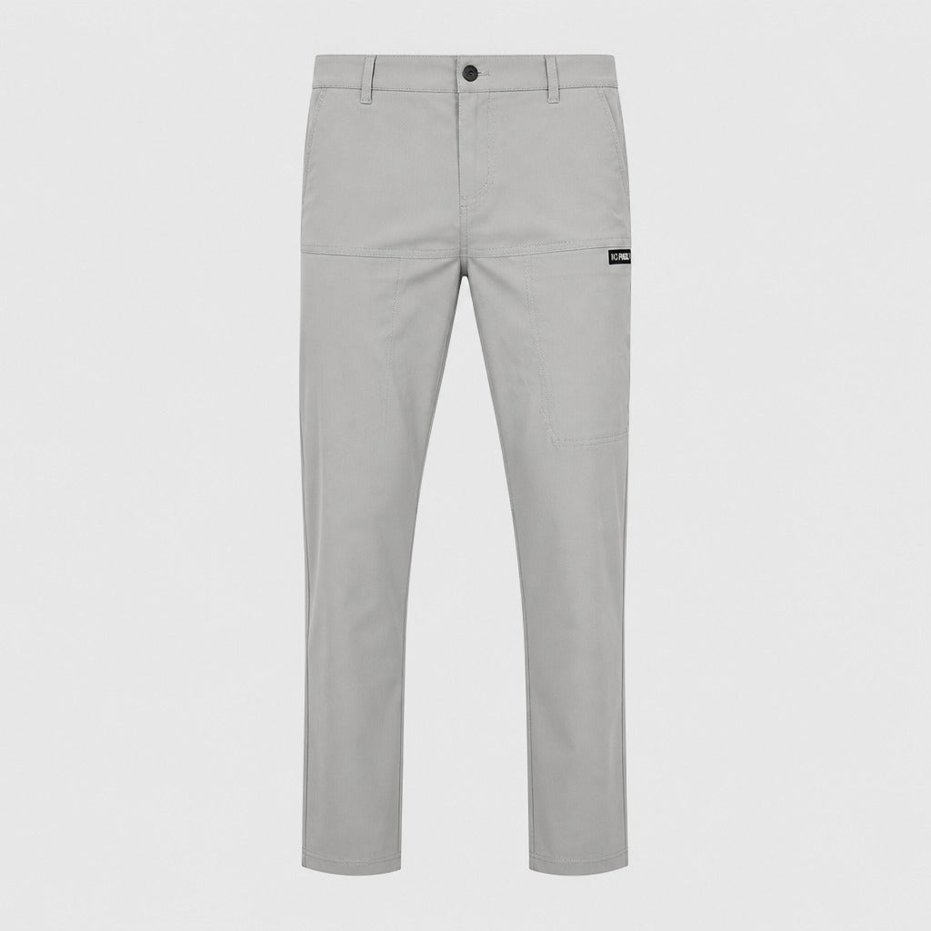Men’s Regular Fit Soft Suit Trousers Light Grey product front