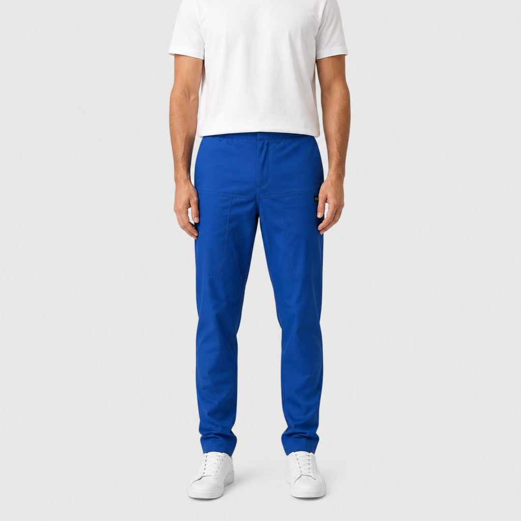 Men’s Regular Fit Soft Suit Trousers Blue