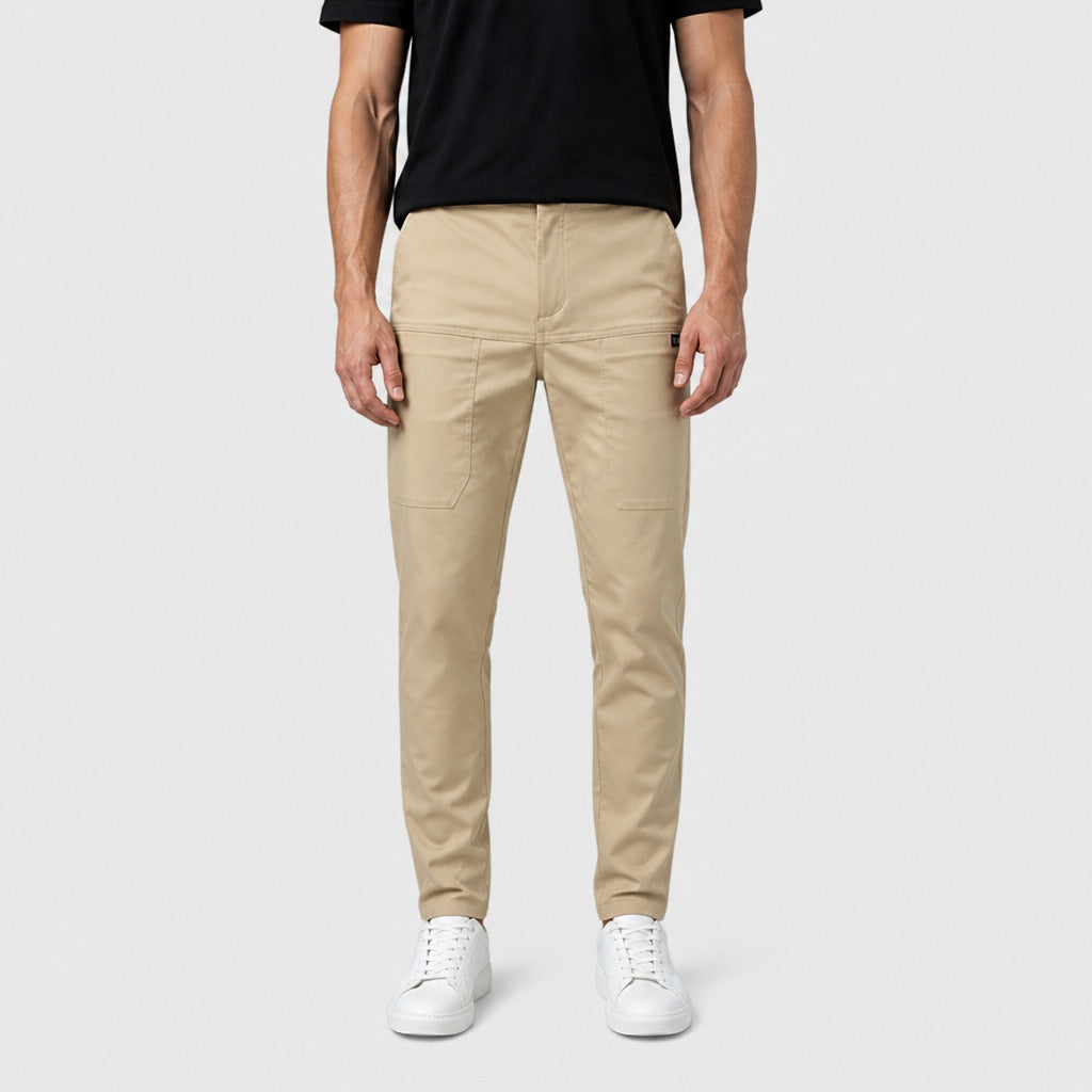 Men’s Regular Fit Soft Suit Trousers Beige