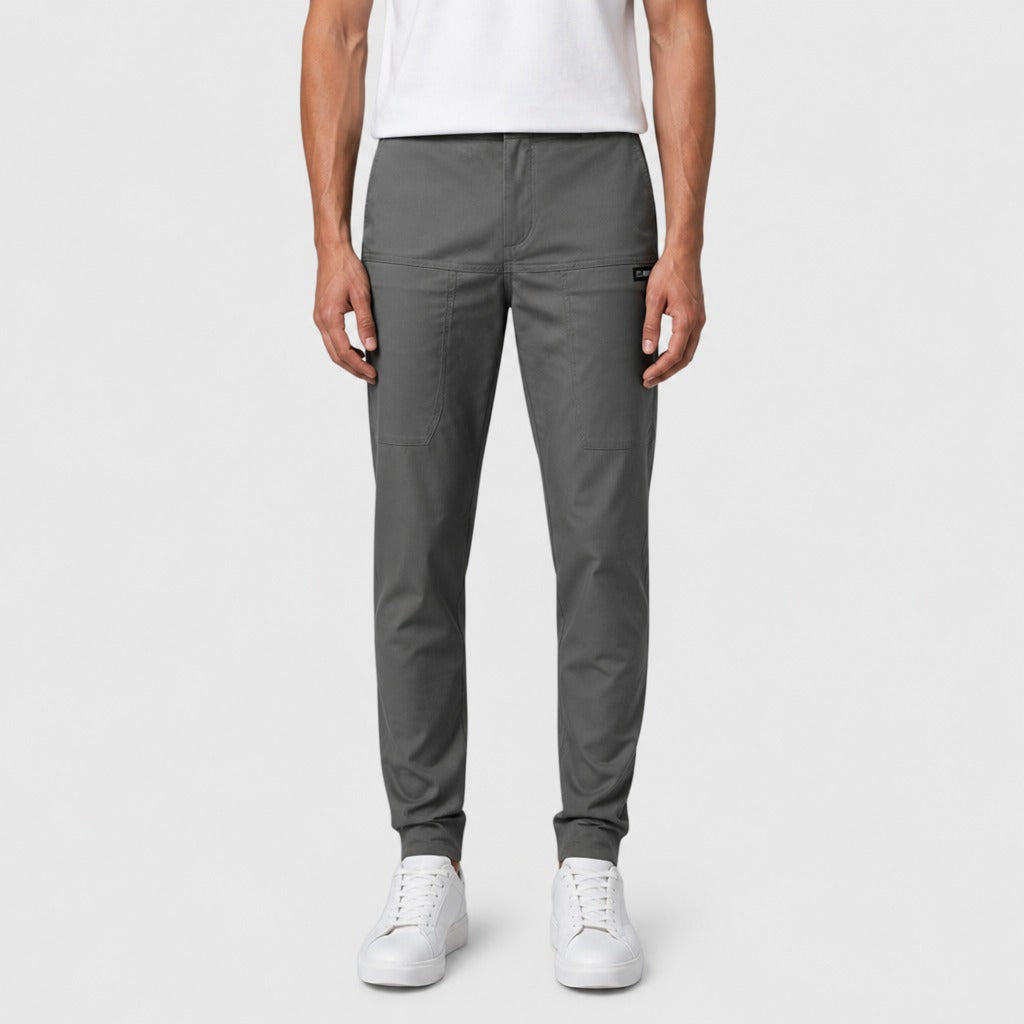 Men’s Regular Fit Soft Suit Trousers Dark Grey