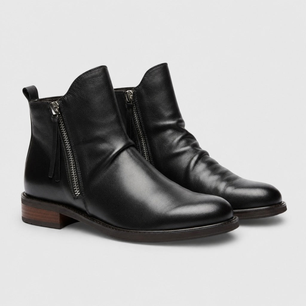 Men’s Retro Rubber Chelsea Boots Black