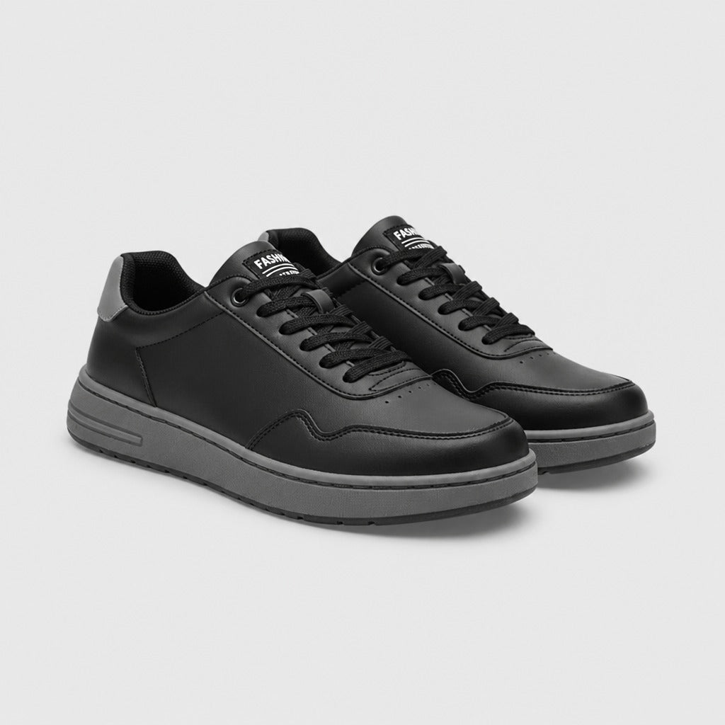 Men’s Round Toe Moulded Sole Shoes Black