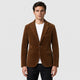 Men’s Single-Button Blazer Chestnut Brown front