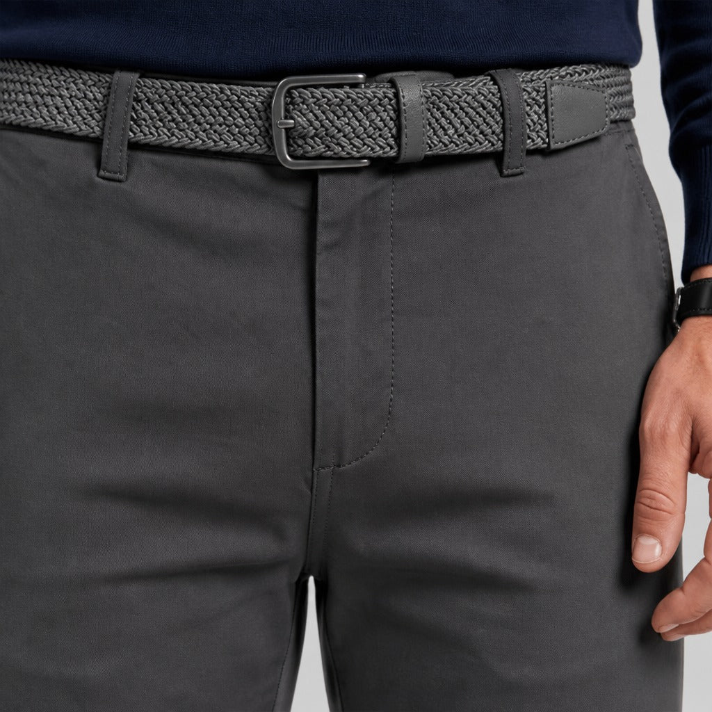 Men’s Slim Fit Button Fly Chinos detail