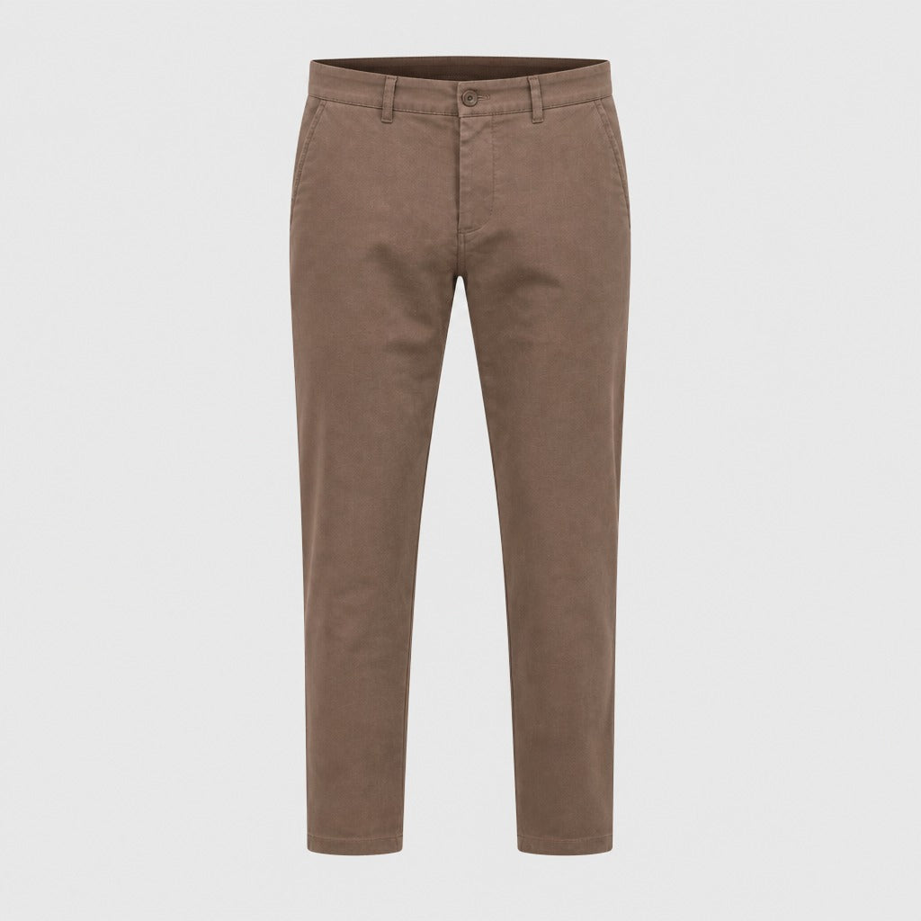 Men’s Slim Fit Chino Trousers Brown product front