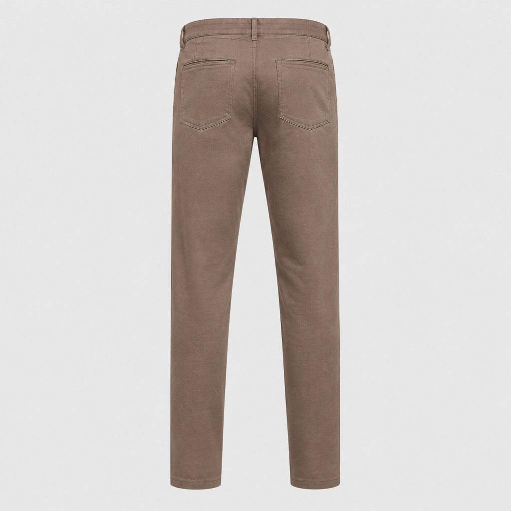 Men’s Slim Fit Chino Trousers Brown product back