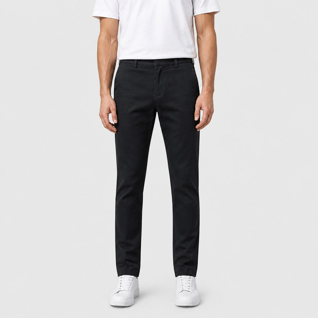 Men’s Slim Fit Chino Trousers Black