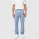 Men’s Slim Fit Drawstring Cross Trousers Sky Blue front