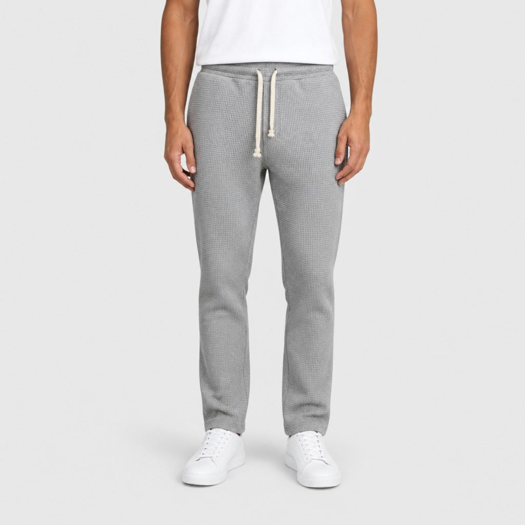 Men’s Slim Fit Drawstring Cross Trousers Grey