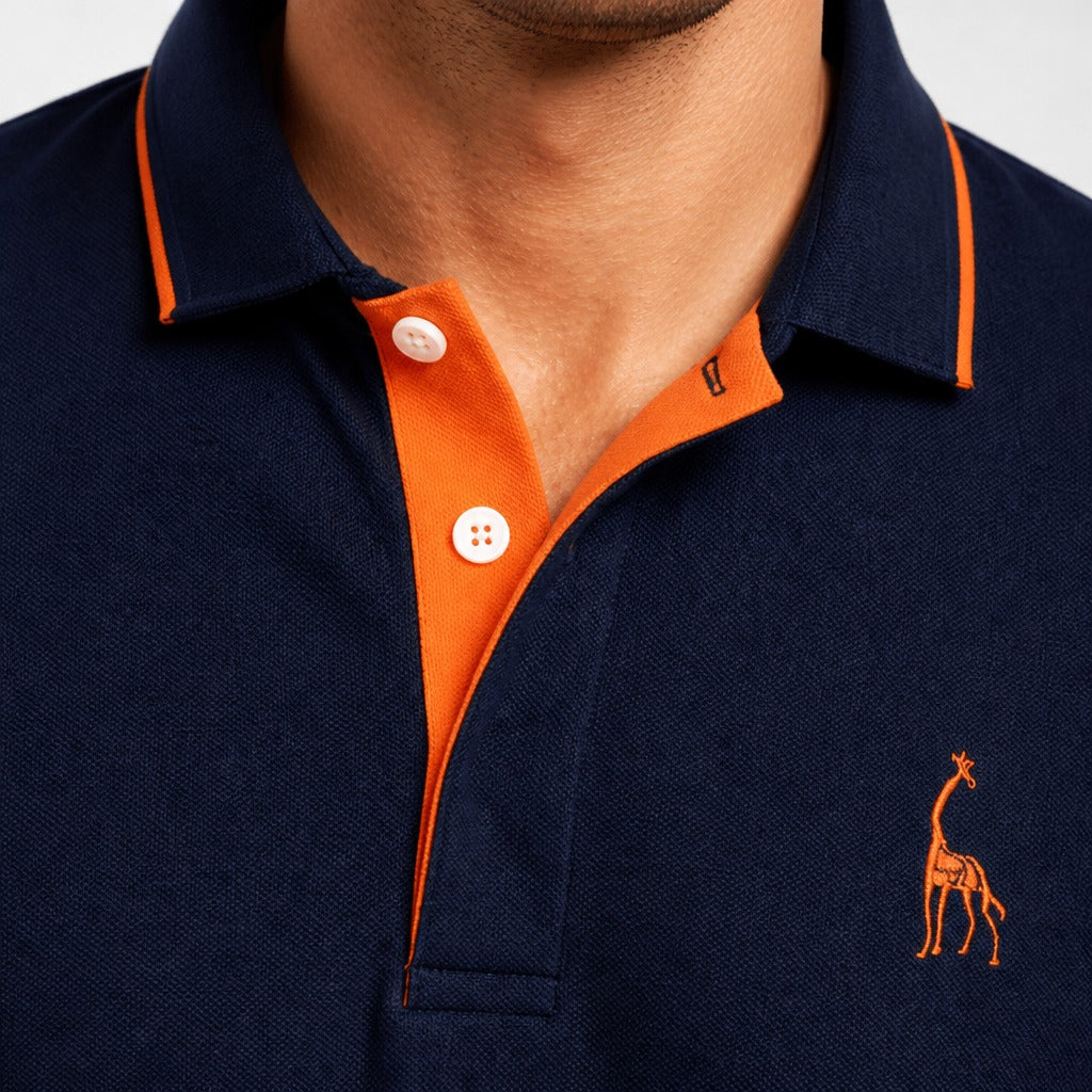 Men’s Slim Fit Embroidered Polo Shirt detail