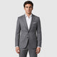 Men’s Slim Fit Polyester Viscose Suit Grey front