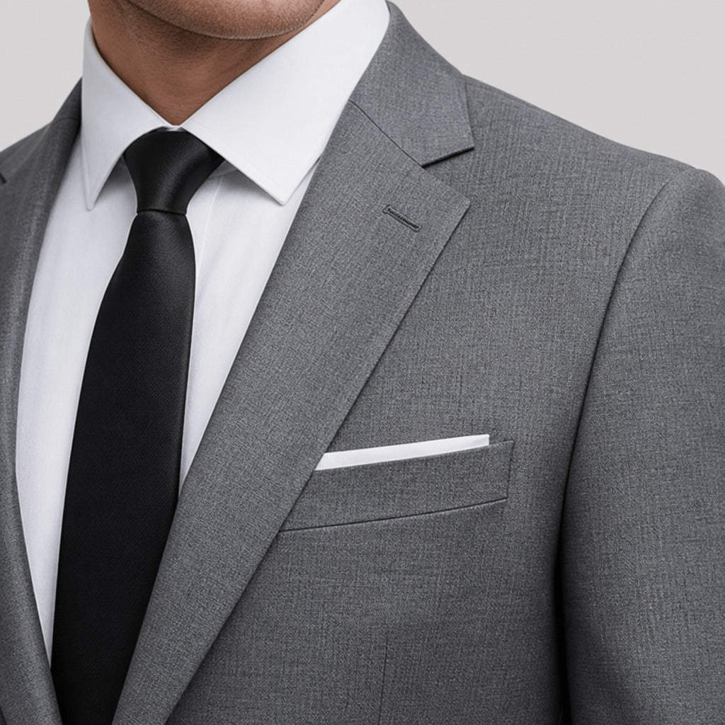 Men’s Slim Fit Polyester Viscose Suit detail