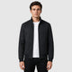 Men’s Slim Fit Stand Collar Jacket Black front
