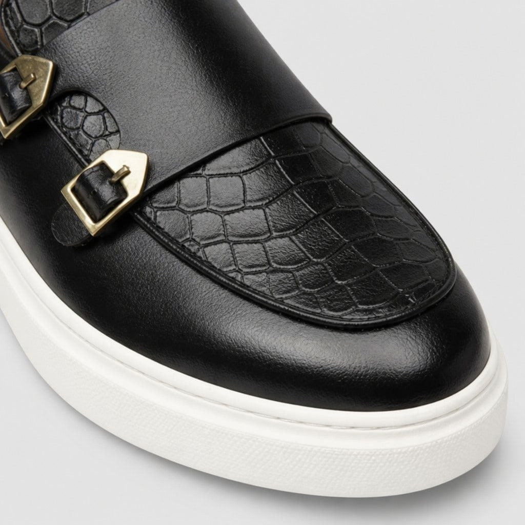 Men’s Split Leather Slip-On Shoes detail