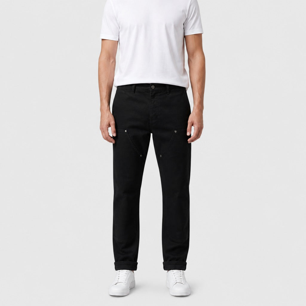 Men’s Straight Leg Cotton Chinos Black