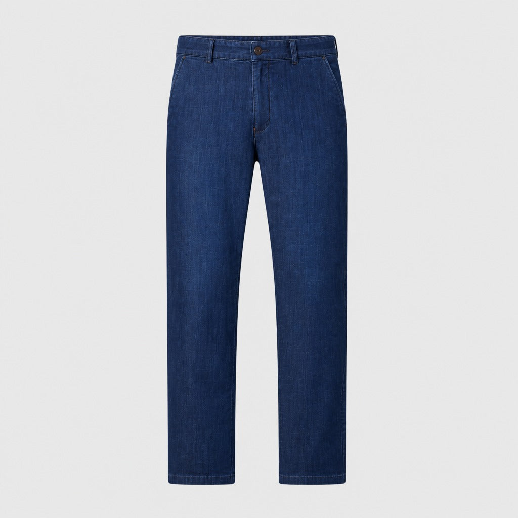 Men’s Straight Leg Cotton Lyocell Jeans Blue product front