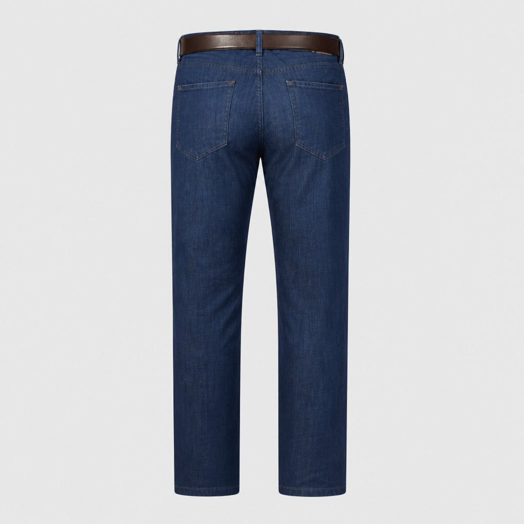 Men’s Straight Leg Cotton Lyocell Jeans Blue product back