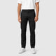 Men’s Straight Leg Trousers with Pockets Black front