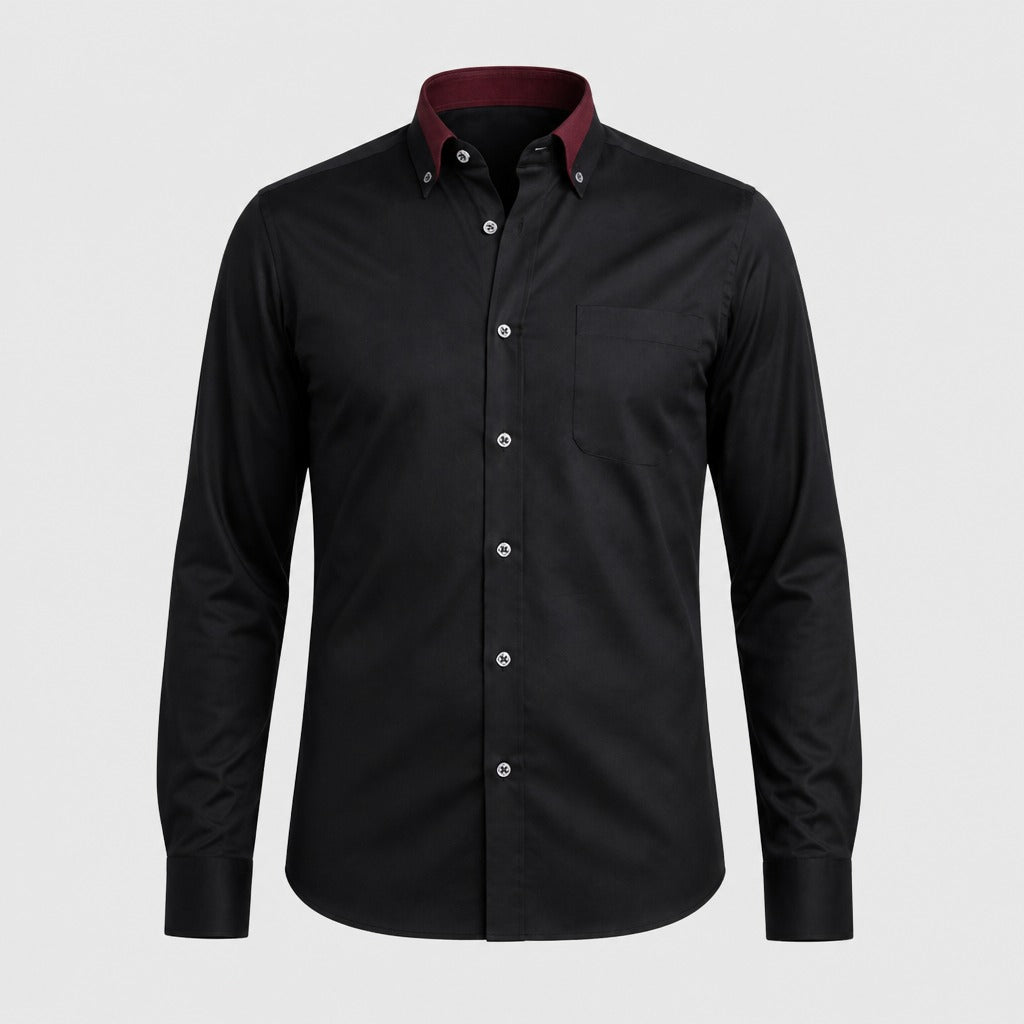 Men’s Stretch Button-Down Shirt Black product front