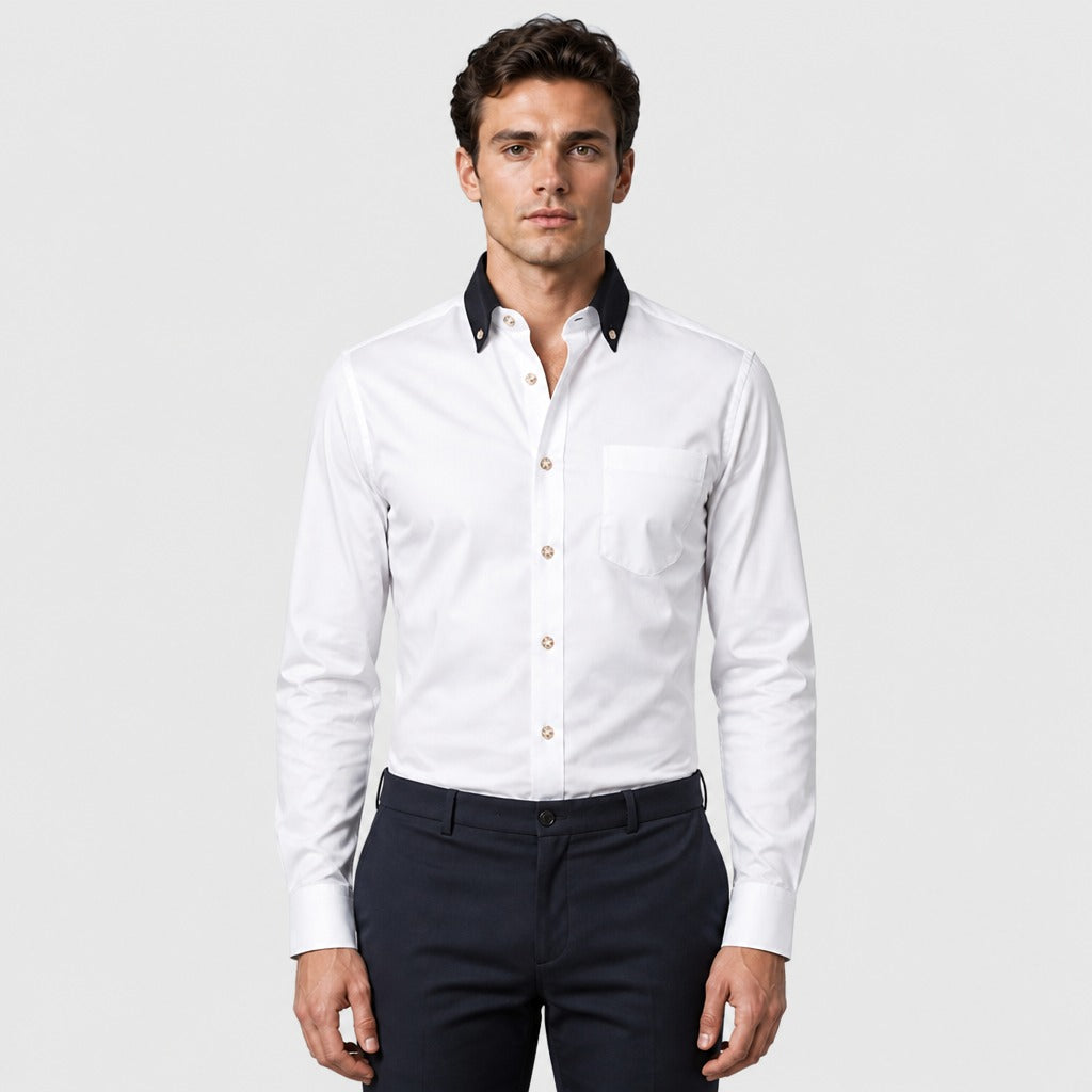Men’s Stretch Button-Down Shirt White