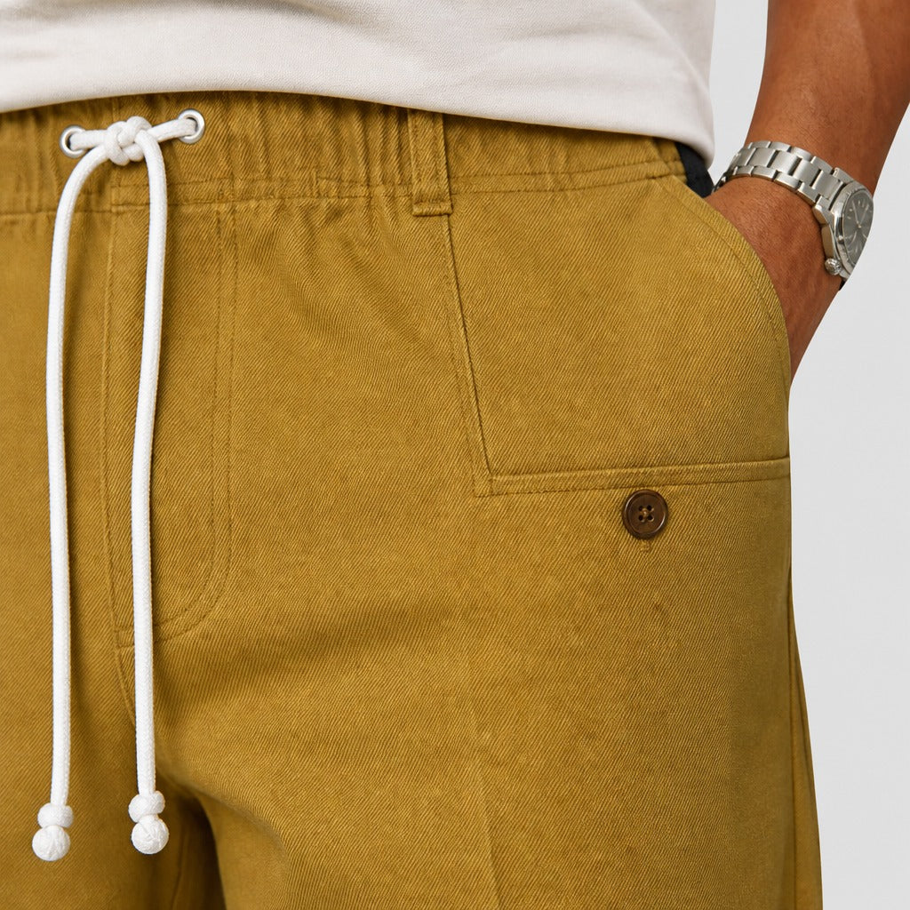 Men’s Stretch Twill Straight Leg Trousers detail