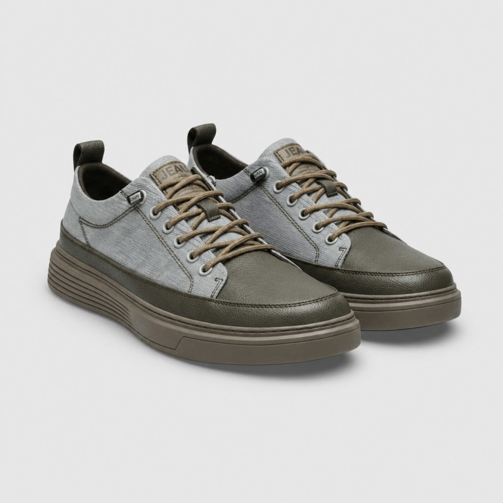 Men’s Suede Lace-Up Shoes Blue pair