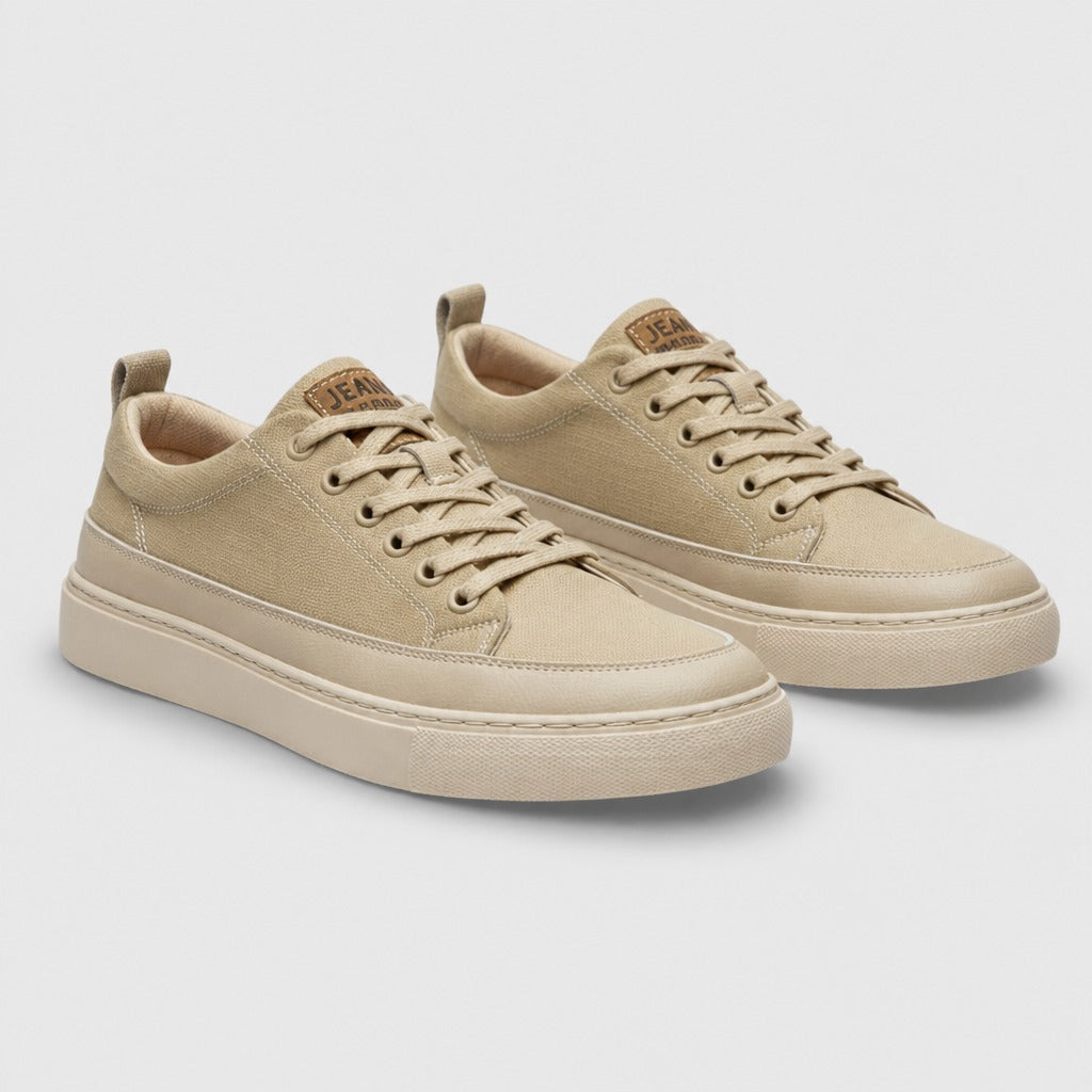 Men’s Suede Lace-Up Shoes White