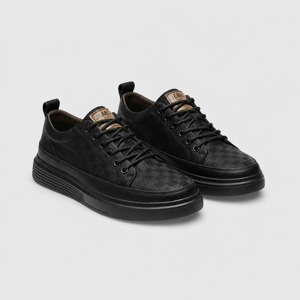 Men’s Suede Lace-Up Shoes Black