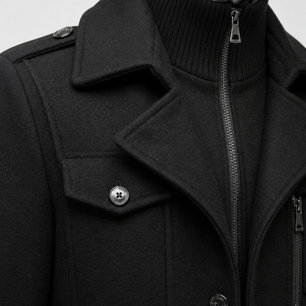 Men’s Tailored Two-Piece Coat detail