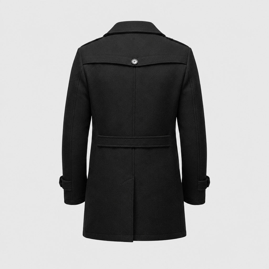 Men’s Tailored Two-Piece Coat Black product back