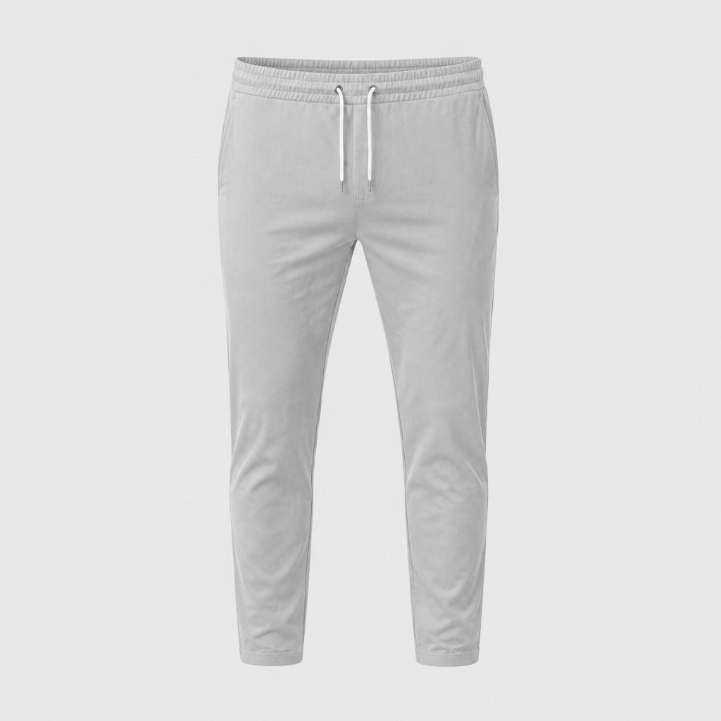 Men’s Twill Joggers with Pockets Grey product front