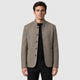 Men’s Velvet Button-Front Jacket with Cashmere Lining Desert Taupe front