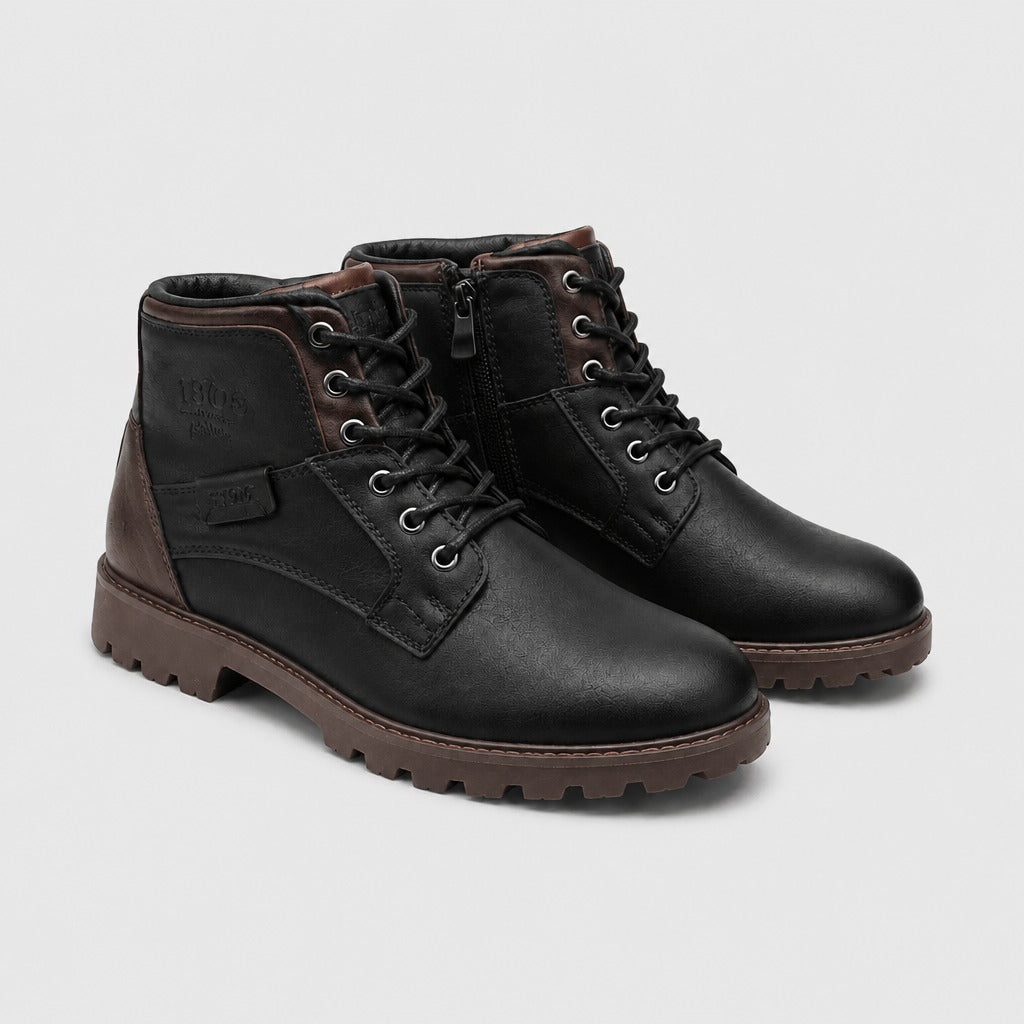 Men’s Waterproof Motorcycle Combat Boots Black