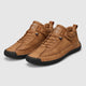 Men’s Wide Fit Lace-Up Hiking Shoes Brown pair