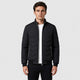 Men’s Windproof Zip-Up Jacket with Pockets Black front